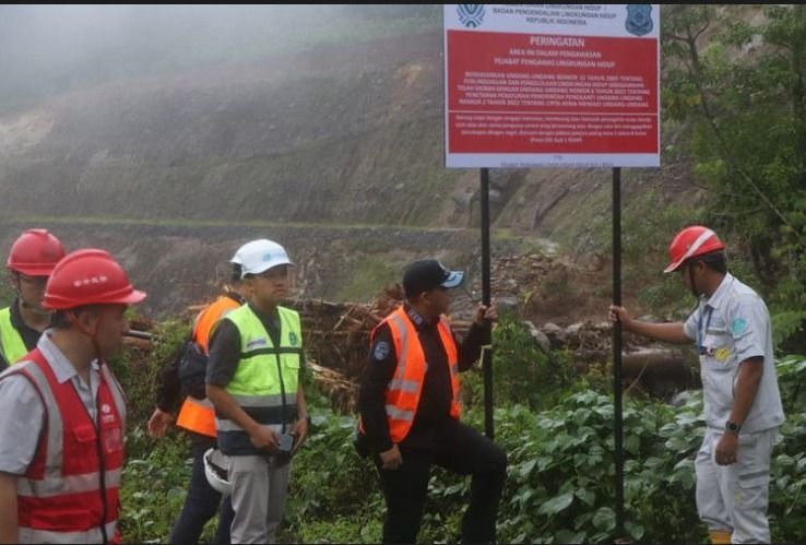 Dugaan Ganggu Tata Air, KLH Segel Perkebunan Sawit di Tapanuli Tengah