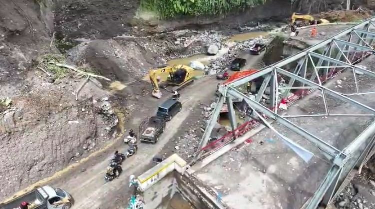 Ekonomi Gayo Bangkit! Jembatan Tenge Besi yang Sempat Putus Kini Bisa Dilalui Lagi