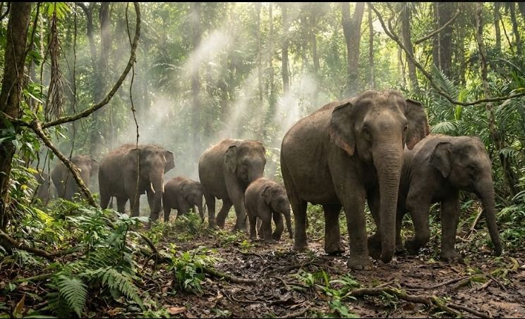 Kereta Api di India Tabrak 7 Gajah, 5 Gerbong Tergelincir