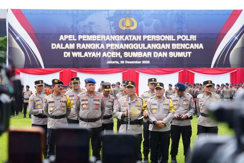 Mabes Polri Kembali Kerahkan 300 Personel untuk Pemulihan Pascabencana di Aceh