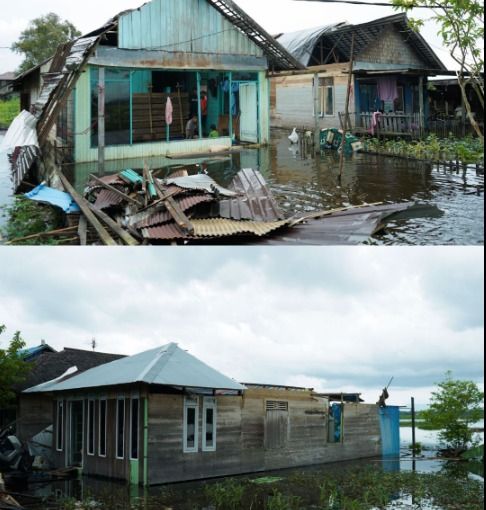 Kerusakan Parah Akibat Puting Beliung, BPBD Banjar Catat 27 Rumah Terdampak