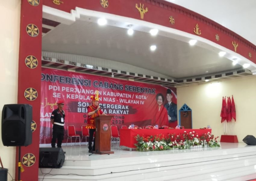 Yasonna Laoly Buka Konfercab PDI Perjuangan Se-Kepulauan Nias, Target Menang 5 Daerah di Pilkada Mendatang