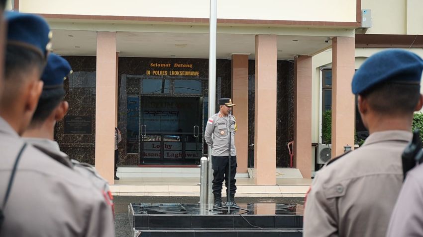 100 Personel BKO Brimob Diterjunkan, Polres Lhokseumawe Percepat Pemulihan Pascabanjir
