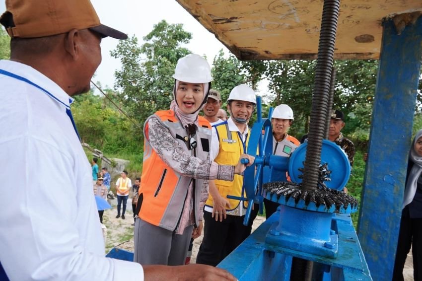 Perkuat Infrastruktur Pertanian, Wagub Lampung Resmikan Rehabilitasi Jaringan Irigasi Way Ngison Rp7,8 Miliar