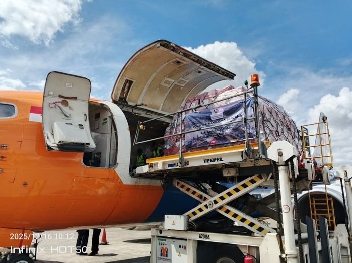 Kemensos Salurkan Bantuan Darurat ke Aceh Tamiang, Bener Meriah, dan Aceh Tengah via Udara