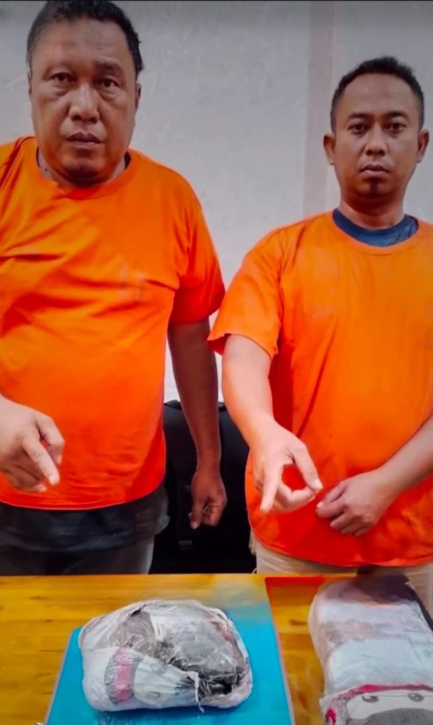 Terjun ke Sawah! Dua Kurir Sabu 2,7 Kg Ditangkap Polisi di Sumut