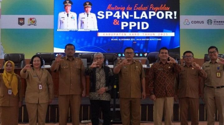 Dorong Respons Cepat terhadap Aduan Warga, Pemkab Karo Gelar Evaluasi SP4N-LAPOR! dan PPID