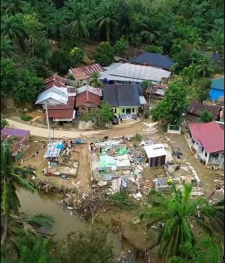 Sei Lepan Langkat: 14 Desa Surut, Tapi Satu Desa Warga Masih Tinggal di Pengungsian