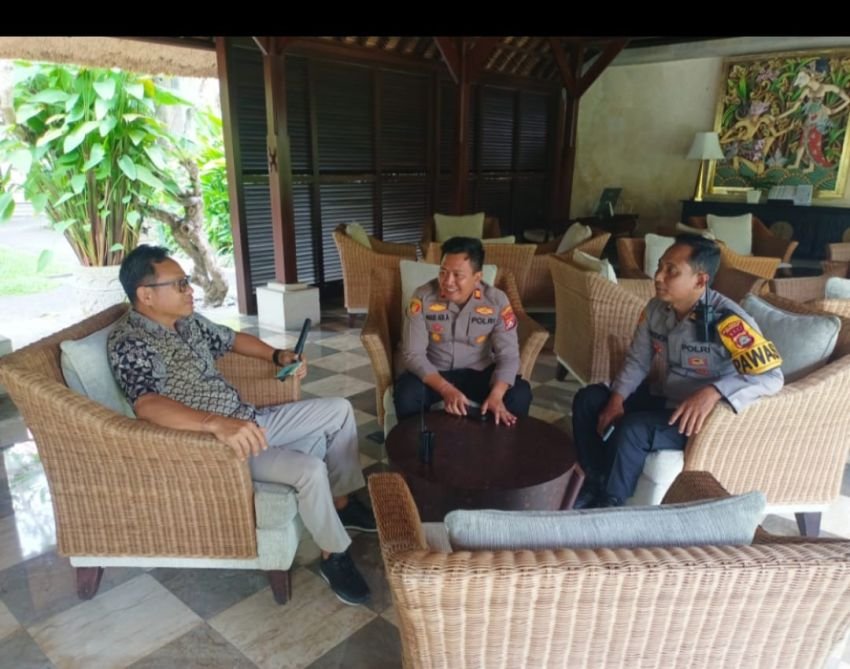 Jelang Tahun Baru, Kapolsek Denpasar Selatan Sambangi Hotel Puri Santrian Sanur Perkuat Kewaspadaan Kamtibmas