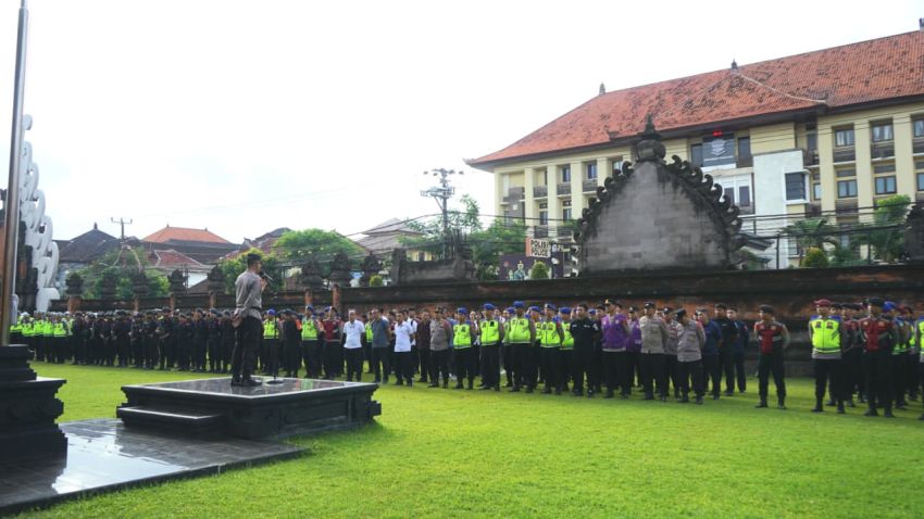 157 Personel Polisi Dikerahkan untuk Amankan Ibadah Natal di Bali