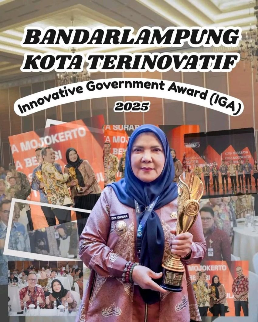 Kota Bandar Lampung Raih Penghargaan IGA 2025, Pelayanan Publik Semakin Modern