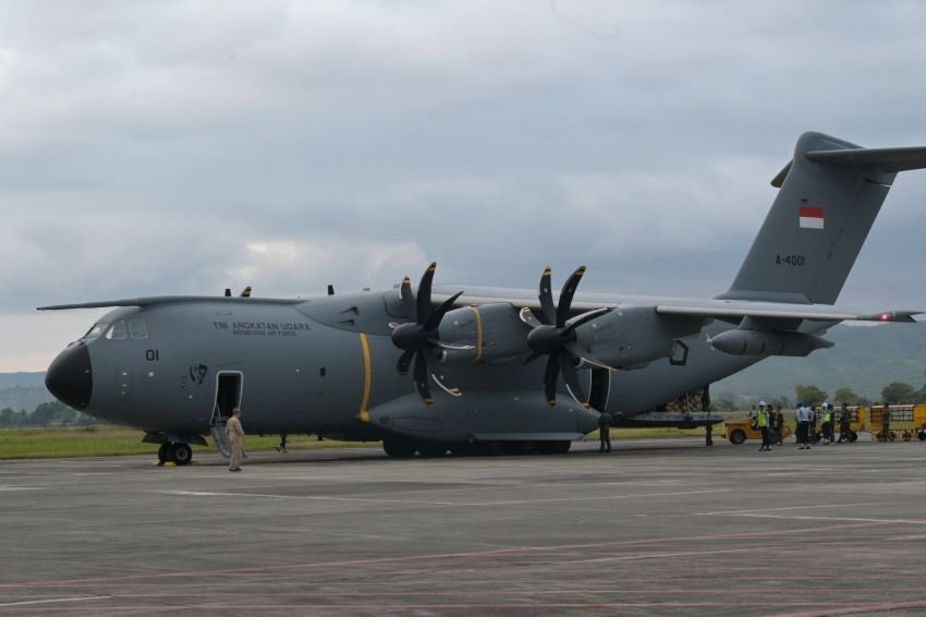 Airbus A-400M dan C-130 Hercules Bawa Harapan Baru bagi Korban Banjir di Sumatera, 24 Ton Bantuan Siap Didistribusikan
