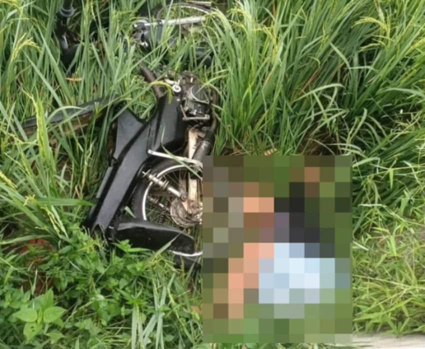 Remaja 15 Tahun Tewas Terperosok di Sawah Usai Kecelakaan Motor di Pagar Merbau