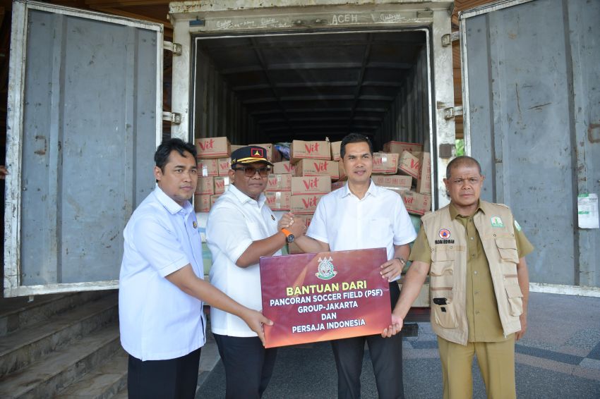 Persaja dan PSF Salurkan Bantuan untuk Korban Banjir dan Longsor di Aceh