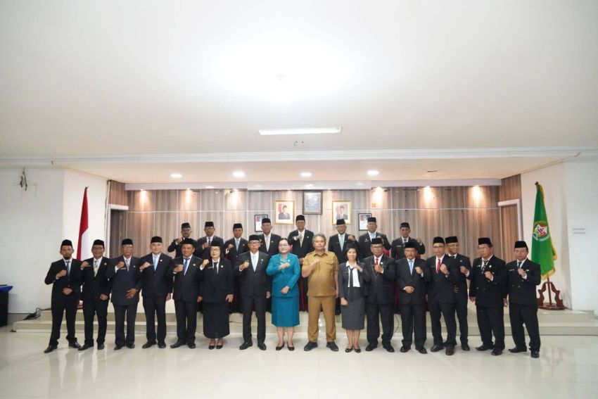 Pemkab Taput Lantik 21 Pejabat, Prioritas Pemulihan Infrastruktur dan Administrasi