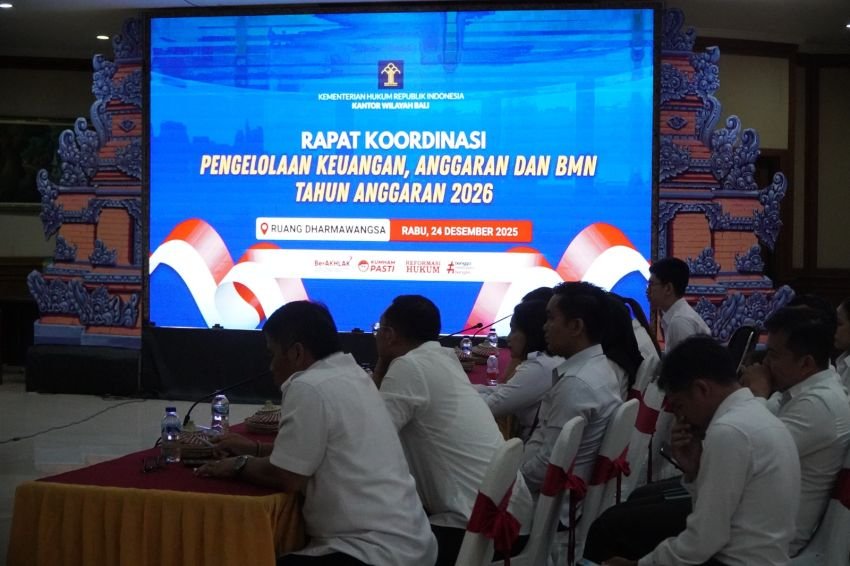 Kemenkum Bali Gelar Monitoring dan Evaluasi Kinerja Akhir Tahun 2025, Persiapkan Program 2026