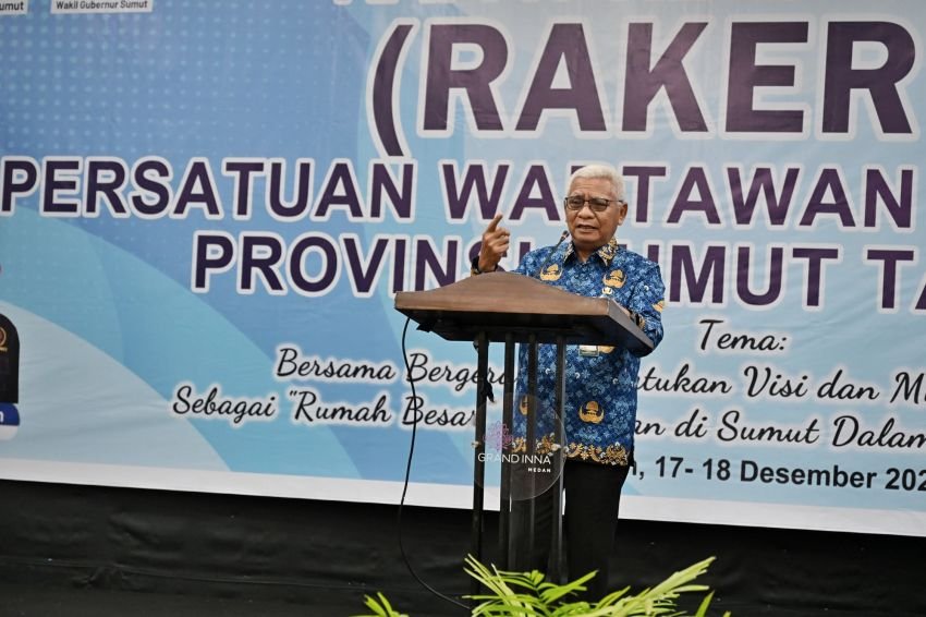 Rakerda PWI Sumut 2025 Dibuka, Wagub Ingatkan Kebebasan Pers Bukan Tanpa Batas