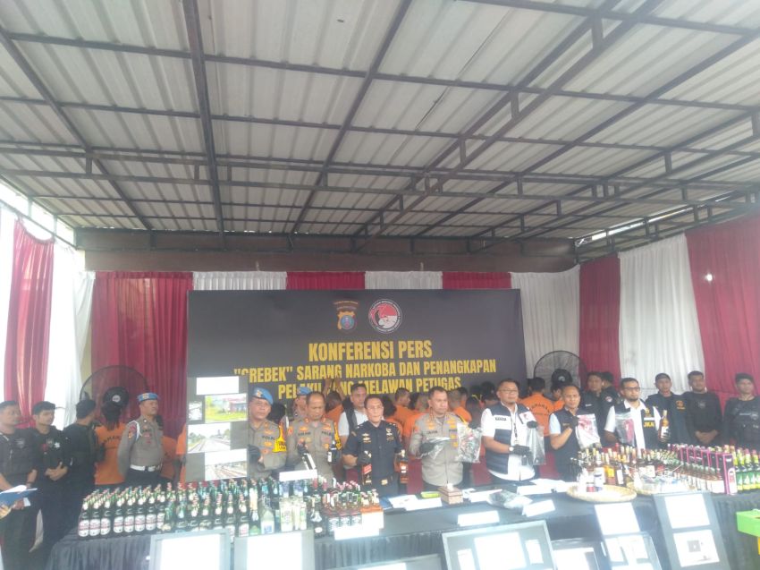 Sarang Narkoba Dilengkapi Drone dan Kawat Berduri Dialiri Listrik, Polrestabes Medan Bertindak