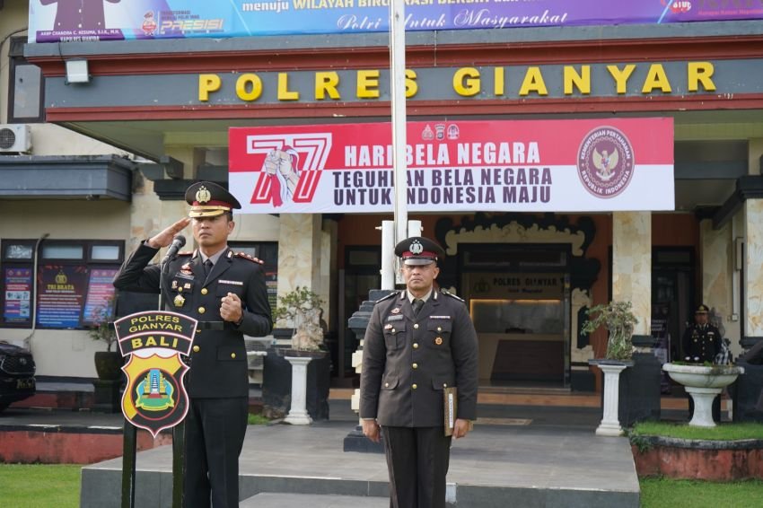 Kapolres Gianyar Pimpin Upacara Hari Bela Negara ke-77, Tegaskan Nasionalisme Modern di Era Digital: Tak Hanya Angkat Senjata!
