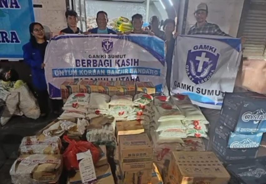 Solidaritas Tanpa Henti, GAMKI Sumut Salurkan 10 Ton Bantuan untuk Korban Banjir Jelang Natal