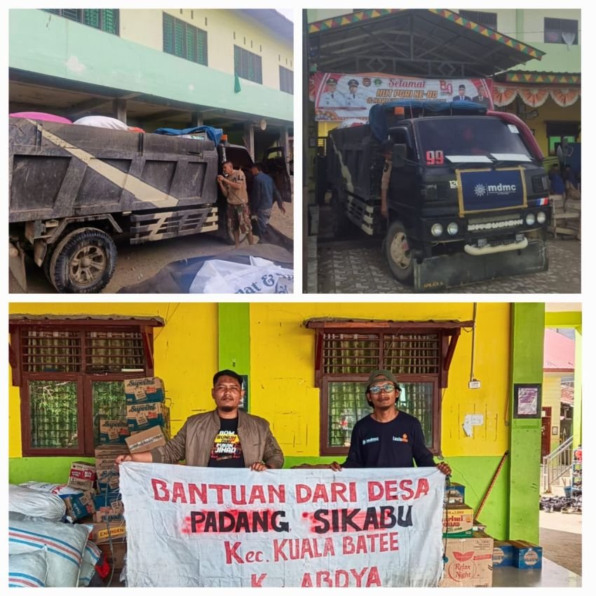 MDMC dan Lazismu Abdya Salurkan Bantuan Dari Masyarakat Sikabu ke Desa Terdampak Banjir dan Longsor Gayo Lues