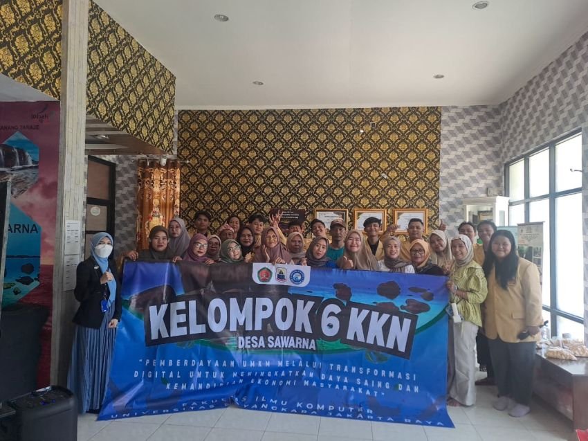 KKN Fasilkom Ubhara Jaya Dorong UMKM Sawarna Go Digital Lewat Workshop Affiliate