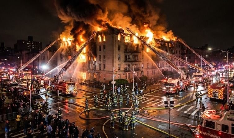 101 Damkar Dikerahkan untuk Padamkan Kebakaran Gedung Terra Drone di Kemayoran