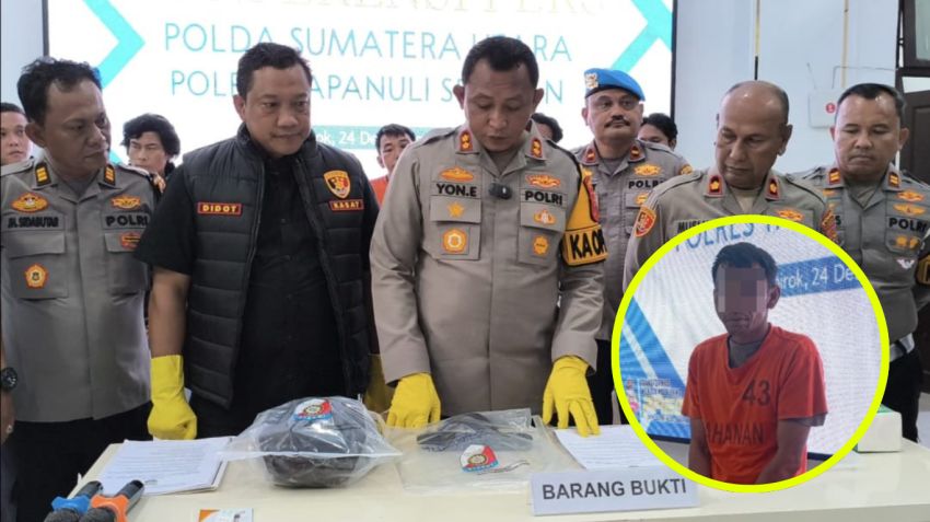 Kapolres Tapsel Ungkap Kronologi Penangkapan Pelaku Pembunuhan Bocah 12 Tahun, Pidana Mati Menanti