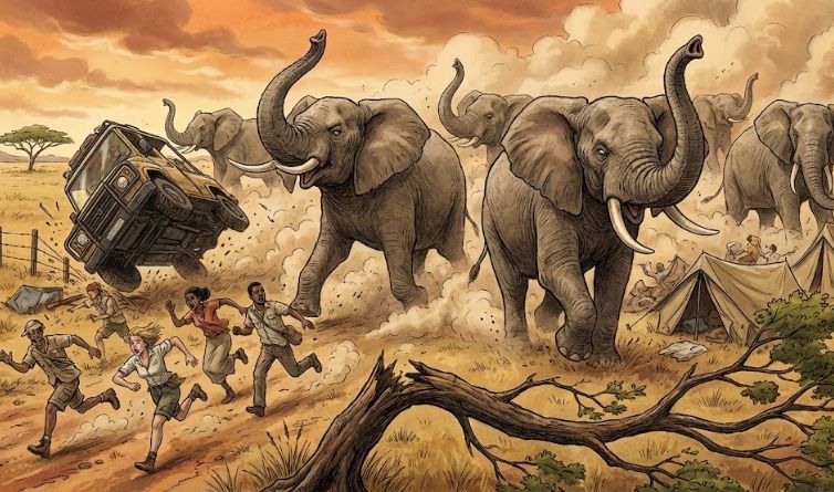 Kepala Desa di Lampung Timur Tewas Diserang Gajah Liar Saat Halau Kawanan Satwa