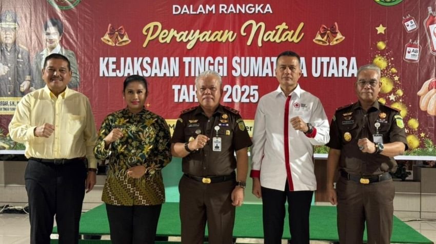 Solidaritas di Hari Natal, Kejati Sumut Bersama PMI Kumpulkan 110 Kantong Darah