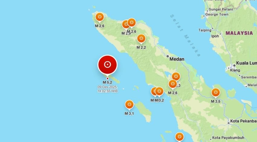 Gempabumi Magnitudo 5,4 Guncang Simeulue, BMKG: Akibat Subduksi Indo&ndash;Australia