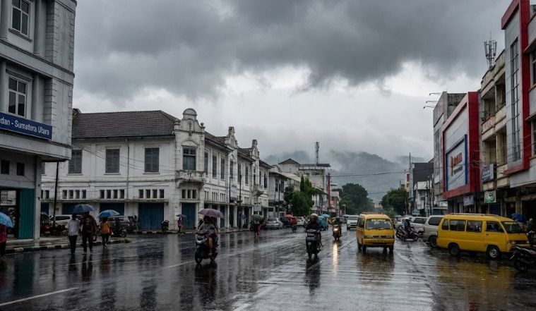 Cuaca Sumatera Utara Didominasi Hujan Ringan dan Berawan, Sejumlah Wilayah Alami Kabut