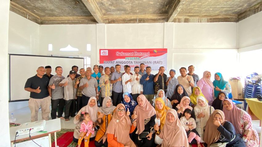 Dengan 122 Anggota Aktif, Koperasi Merah Putih Syariah Gampong Lam Lumpu Resmi Menggelar Rapat Perdana