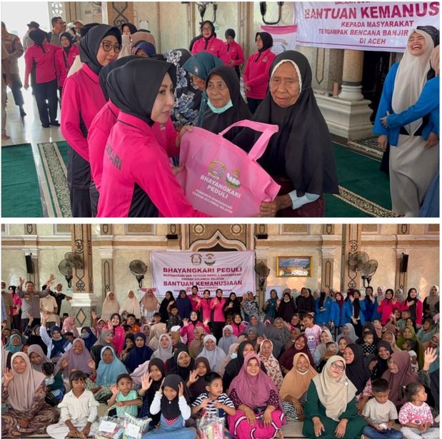 Bhayangkari Aceh dan Sulsel Buktikan Solidaritas Antarwilayah untuk Korban Bencana