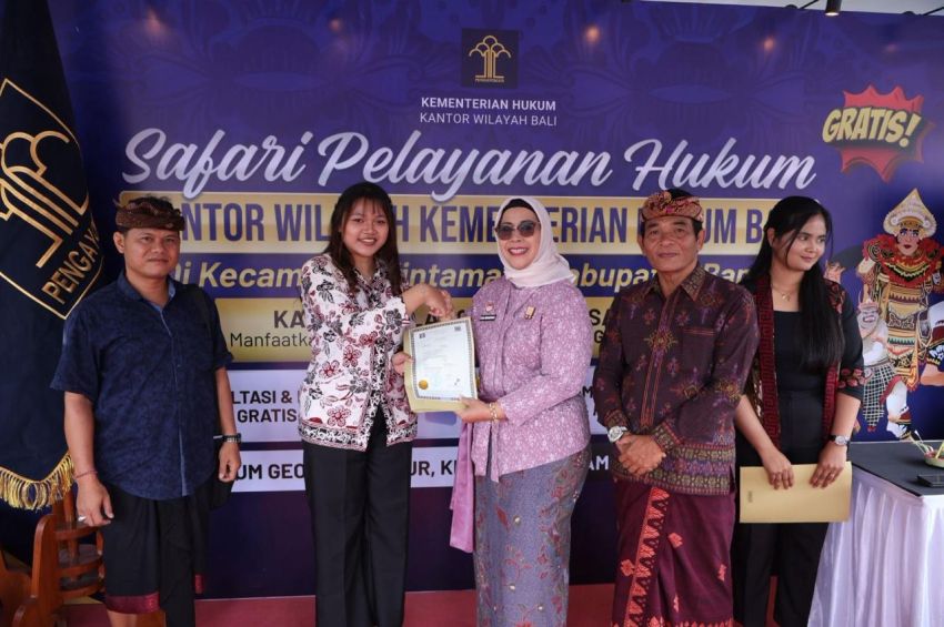 Bangli Jadi Titik Awal Safari Hukum Kanwil Bali, Masyarakat Desa Kini Mudah Akses Bantuan Hukum