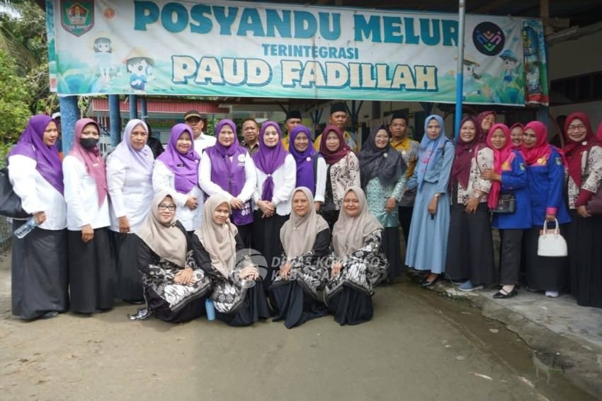 Bunda PAUD Sekaligus Ketua TP Posyandu Kabupaten Asahan Lakukan Kunjungan Kerja ke PAUD dan Posyandu