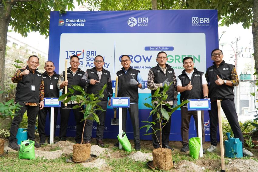 Penanaman Pohon Produktif oleh BRI Medan Jadi Langkah Nyata Mitigasi Perubahan Iklim