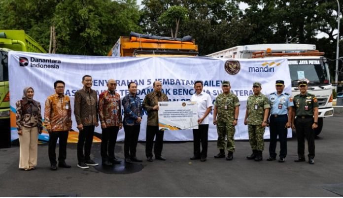 Bank Mandiri dan Kemenhan Dirikan Lima Jembatan Bailey untuk Pulihkan Wilayah Terdampak Bencana Sumatera