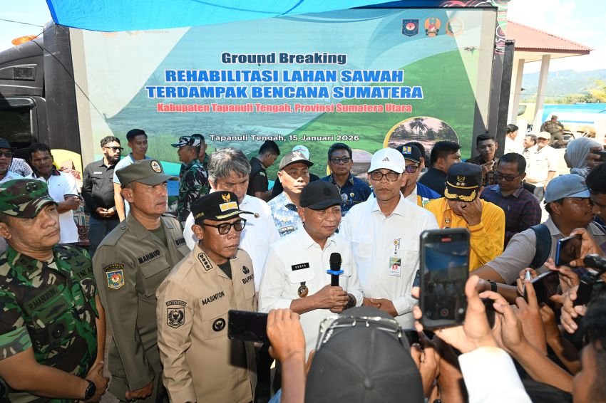 37 Ribu Hektare Sawah Rusak, Wagub Sumut Mulai Rehabilitasi Pascabencana di Tapanuli Tengah