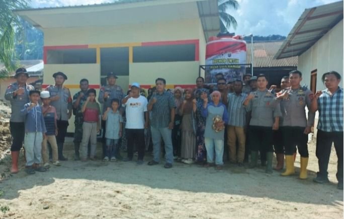 Brimob Sumut Resmikan MCK dan Sumur Air Bersih, Warga Tolang Julu Kini Lebih Sehat