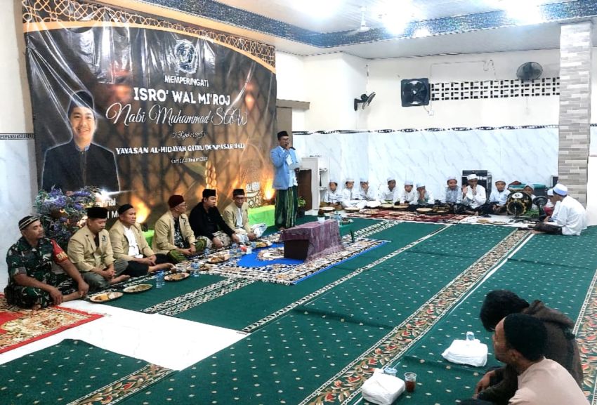 150 Umat Islam Rayakan Isro&rsquo; Wal Mi&rsquo;roj di Denpasar, Babinsa Pastikan Acara Berlangsung Aman dan Khidmat