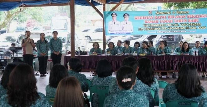 Awali 2026 dengan Rapat Koordinasi di Danau Toba, Desa Tongging Jadi Lokasi Strategis TP PKK Karo Perkuat 10 Program Pokok Tahun 2026
