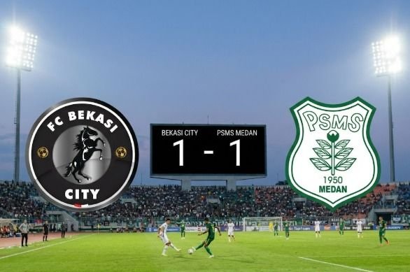 Babak Pertama PSMS Medan vs FC Bekasi City Berjalan Ketat, Skor 1-1 Warnai Duel di Stadion Utama Sumatra Utara