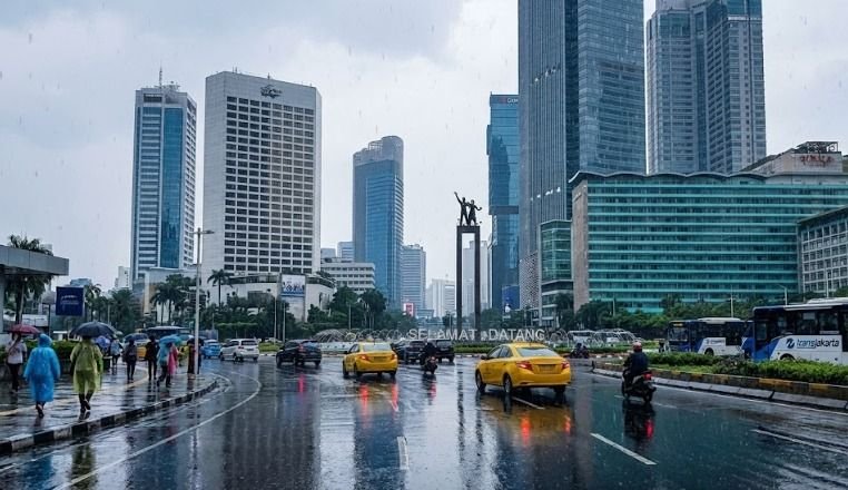 Hujan Ringan Berpotensi Guyur Seluruh Wilayah Jakarta dan Kepulauan Seribu