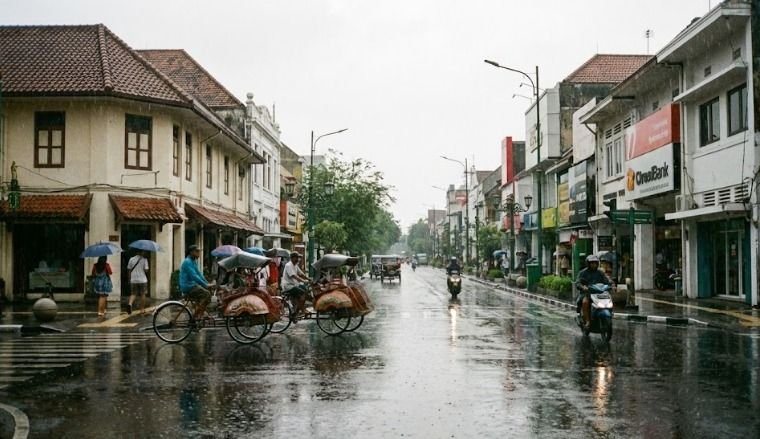 Hujan Sedang Berpotensi Guyur Kulon Progo dan Sleman, Yogyakarta Diprakirakan Hujan Ringan