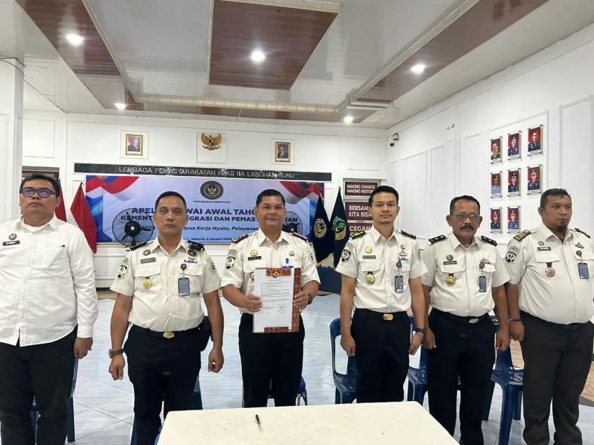 Komitmen Kinerja 2026, Lapas Labuhan Ruku Ikuti Penandatanganan Disaksikan Kakanwil Ditjenpas Sumut