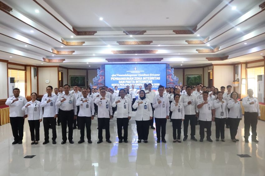 Menuju Birokrasi Bersih, Kanwil Kemenkum Bali Mantapkan Zona Integritas 2026