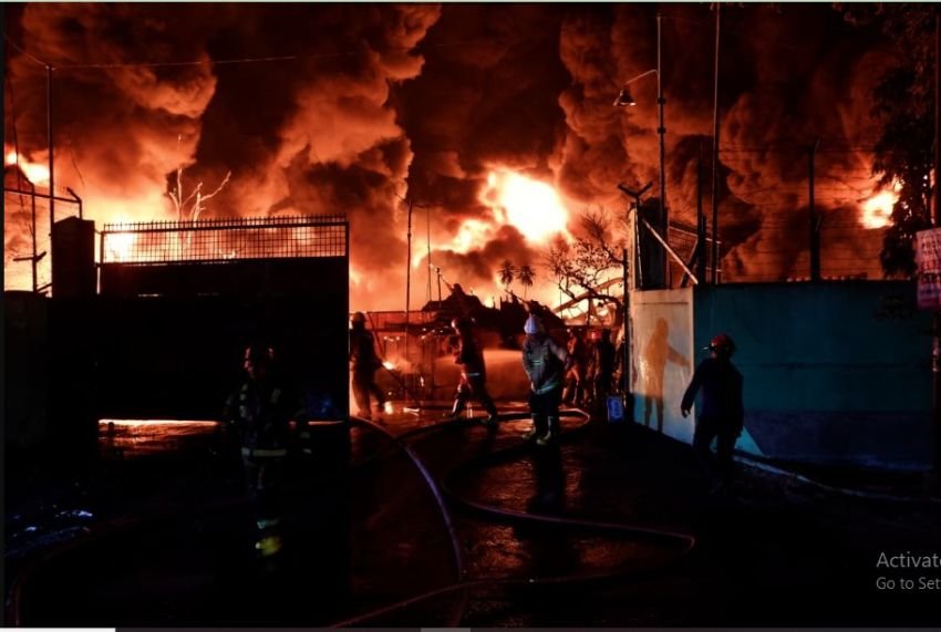 Kebakaran Pabrik Sandal PT Garuda Mas Perkasa, Tim Labfor Polda Sumut Turun Tangan