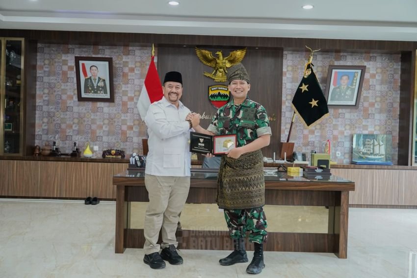 Perkuat Kolaborasi dan Sinergi antar Pemkab dan TNI, Bupati dan Wakil Bupati Batu Bara Audiensi dengan Pangdam I/BB