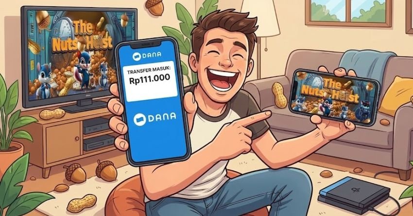 Cuma Main Nust Heist, Bisa Cairkan Saldo DANA Gratis Rp111.000!